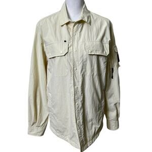 ZARA UNISEX JACKET WITH POUCH AND BLACK ZIPPERS SIZE MEDIUM INSIDE POCKETS